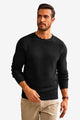 Runcati Mens Black Pullovers Sweaters