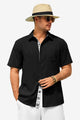 Runcati Mens Black Short Sleeve Shirts