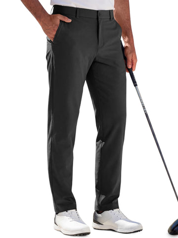 Runcati Mens Black Stretch Golf Pants
