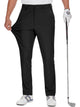 Runcati Mens Black Stretch Golf Pants