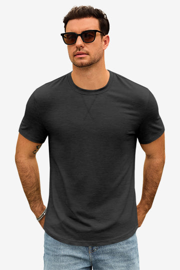 Runcati Mens Black Short Sleeve T-Shirts