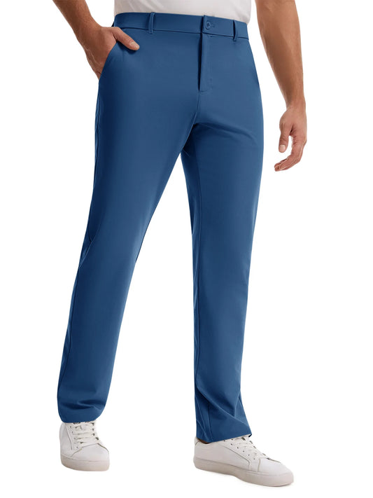 Runcati Mens Blue Casual Golf Pants