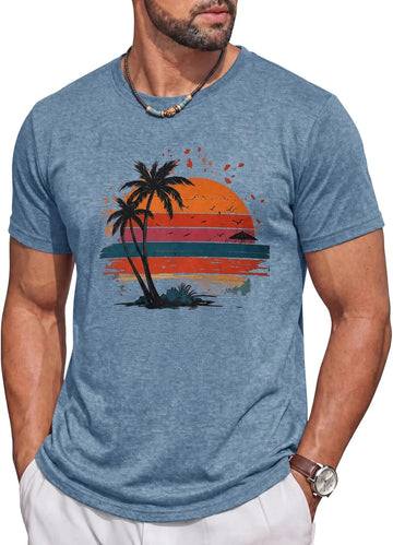 Runcati Mens Blue Casual Tee