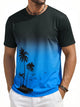 Runcati Mens Blue Short Sleeve T-Shirts
