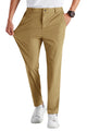 Runcati Mens Brown Golf Pants
