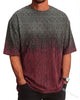 Runcati Mens Burgundy Oversized T Shirt