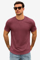 Runcati Mens Burgundy Short Sleeve T-Shirts