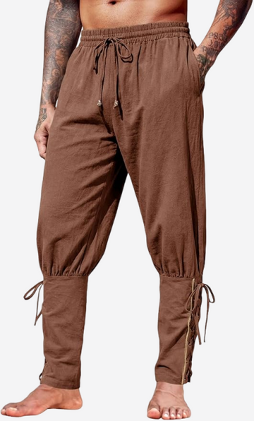 Runcati Mens  Coffee Costume Pants