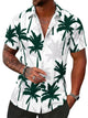 Runcati Mens Dark Green Button Down Shirts