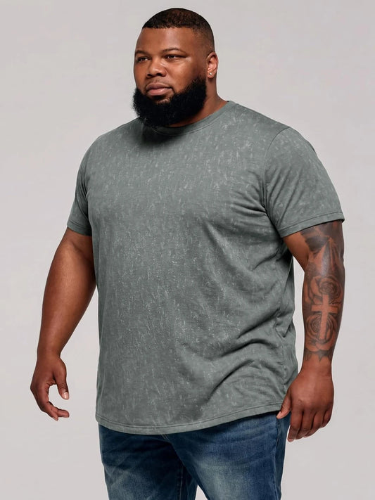 Runcati Mens Grey Big Tall Summer Tee