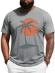 Runcati Mens Grey Big and Tall Shirts