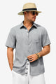 Runcati Mens Grey Short Sleeve Shirts