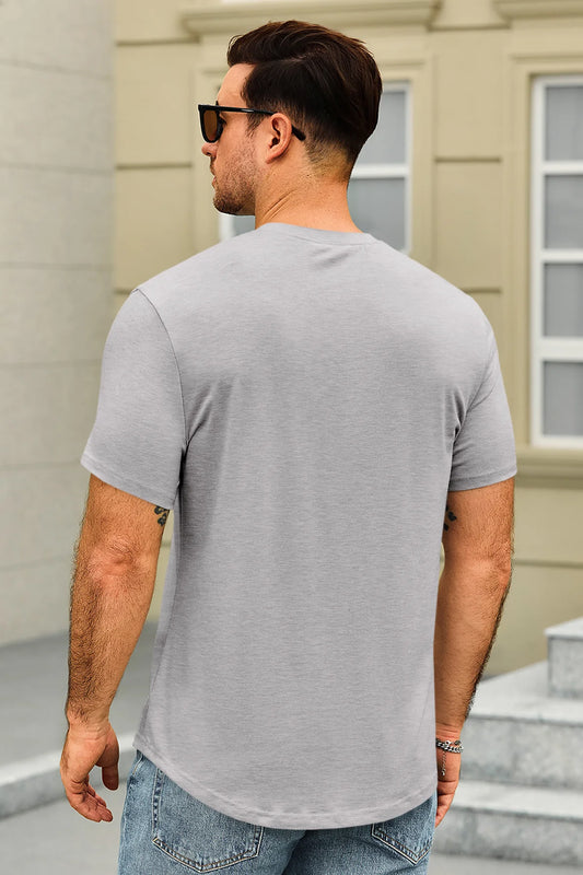 Runcati Mens Grey Short Sleeve T-Shirts