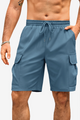 Runcati Mens Jean Blue Cargo Shorts