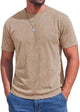 Runcati Mens Khaki Casual Summer Tee