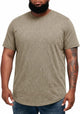 Runcati Mens Khaki Crew Neck Cotton Tee