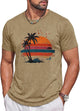 Runcati Mens Khaki Vintage Summer Tee