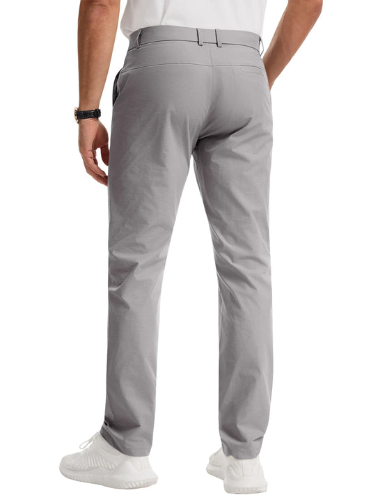 Runcati Mens Light Gray Work Golf Pants