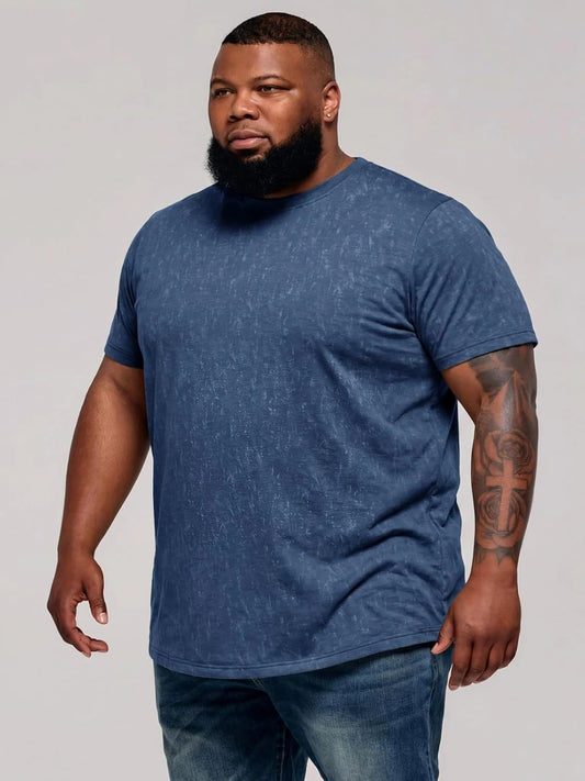 Runcati Mens Navy Casual Short Sleeve Tee