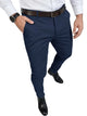 Runcati Mens Navy Casual Stretch Pants