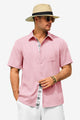 Runcati Mens Pink Short Sleeve Shirts