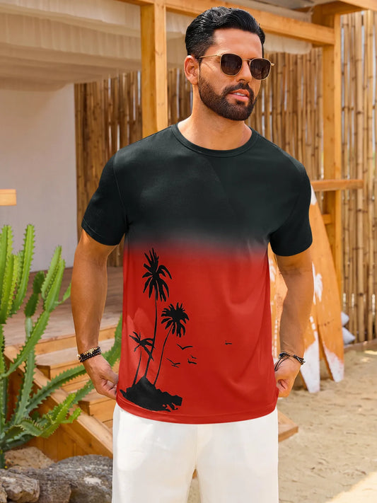 Runcati Mens Red Short Sleeve T-Shirts