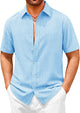 Runcati Mens Sky Blue Short Sleeve Shirt