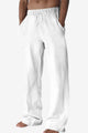 Runcati Mens White Casual Pants