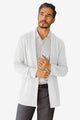 Runcati Mens White Shawl Collar Long Cardigan Sweater