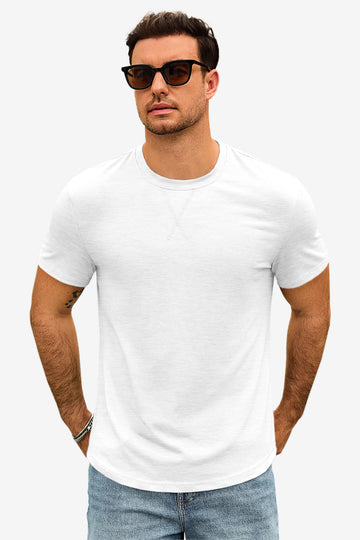 Runcati Mens White Short Sleeve T-Shirts
