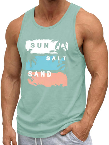Runcati Mint Sleeveless Tank Tops