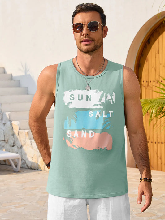 Runcati Mint Sleeveless Tank Tops