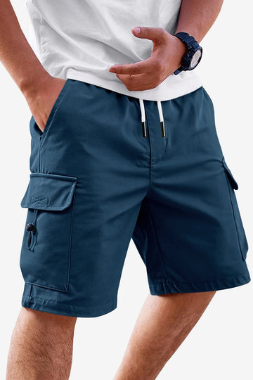 Runcati Navy Blue Cargo Shorts