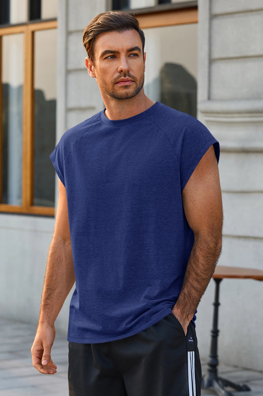 Runcati Navy Blue Summer Beach Tank Tops