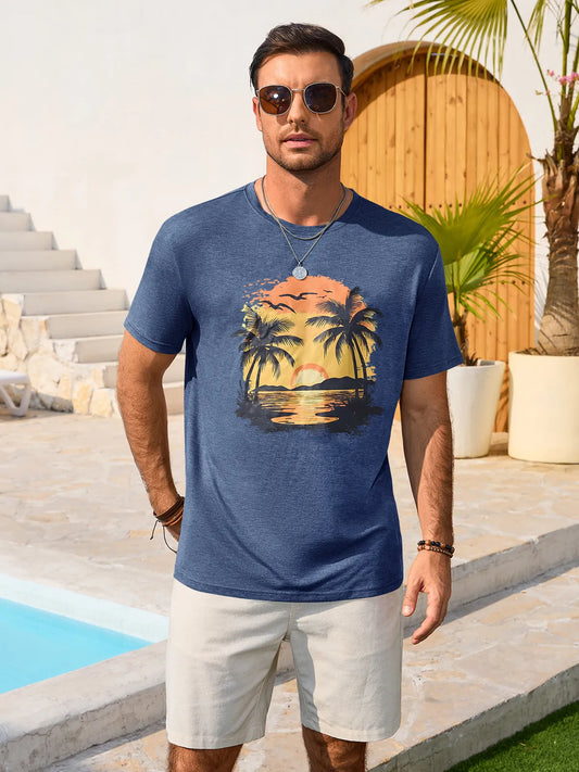 Runcati Navy Short Sleeve T-Shirts