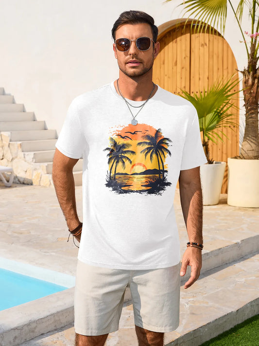 Runcati Navy Short Sleeve T-Shirts-N8W075-