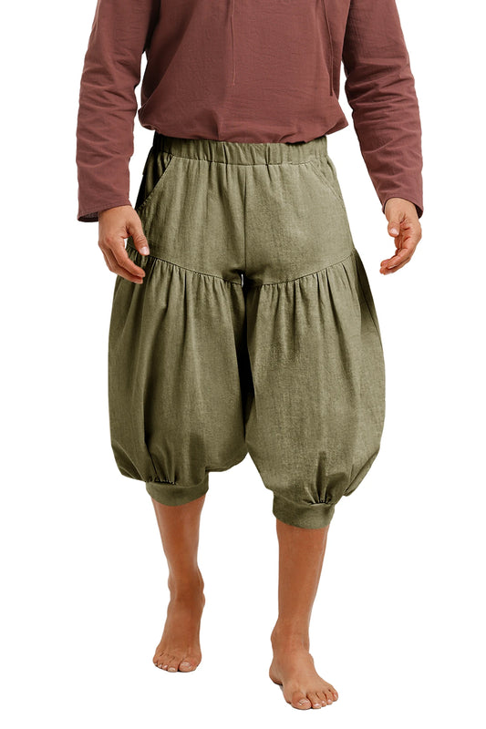 Runcati Olive Green Pirate Casual Pants