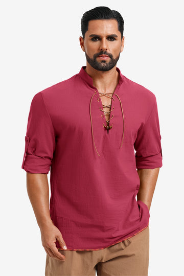 Runcati Red Viking Pirate Shirt