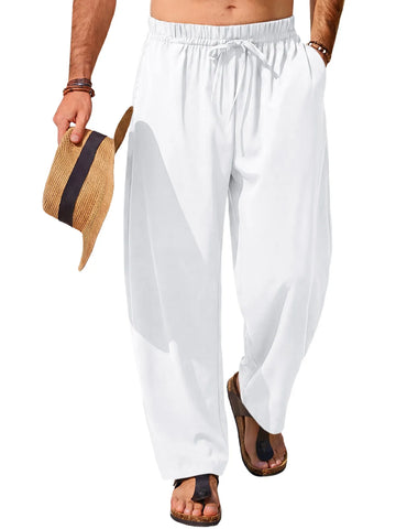 Runcati  White Baggy Harem Pants