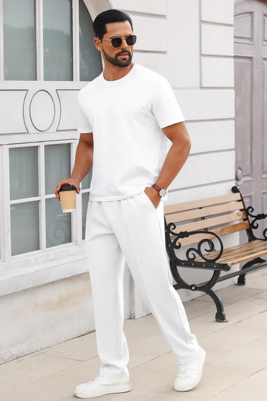Runcati White Casual Beach Pant