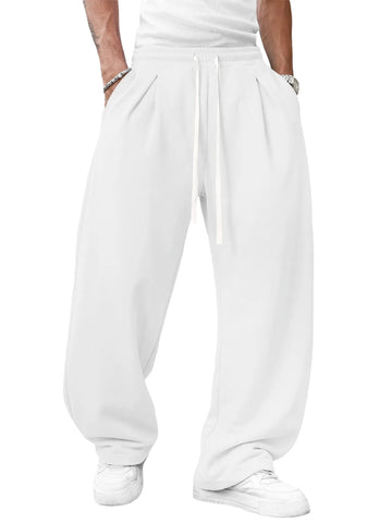 Runcati White Casual Sweatpants
