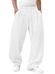 Runcati White Casual Sweatpants