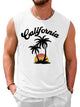 Runcati White Casual Tank Tops