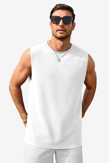 Runcati White Gym Muscle Tank Tops