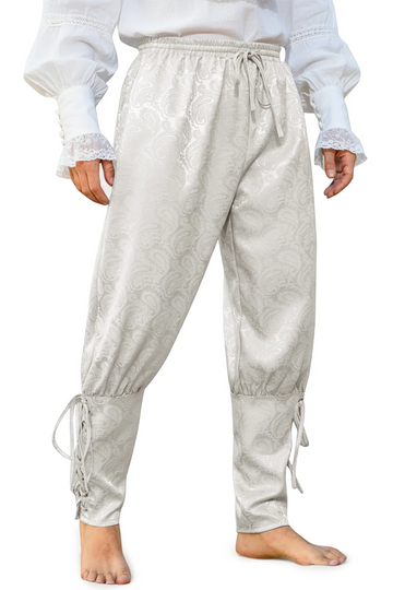 Runcati White Medieval Ankle Pants