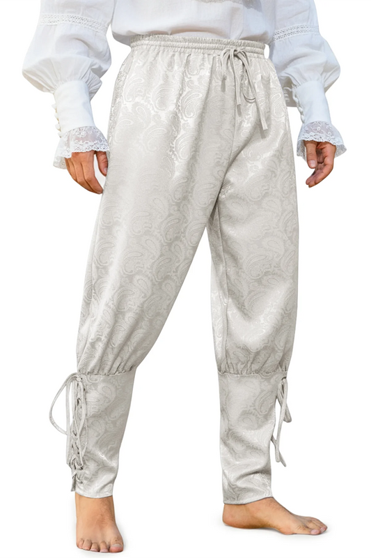 Runcati White Medieval Ankle Pants