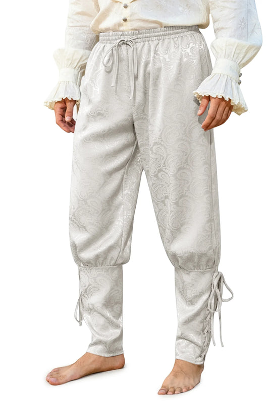 Runcati White Medieval Ankle Pants
