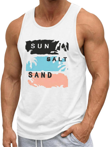 Runcati White Sleeveless Tank Tops