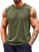 Runcati Army Green Athletic Sleeveless T-Shirts