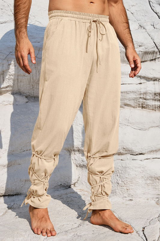 Runcati Beige Viking Costume Pants